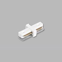 Коннектор для шинопровода прямой Feron LD1003 ( LD1000 ) Однофазный Белый IP20 картинка 